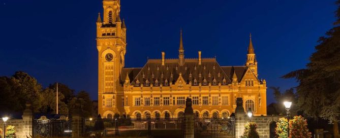 The Peace Palace building of the International Court of Justice